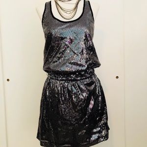 Michael Kors sequin tank mini dress with pockets!